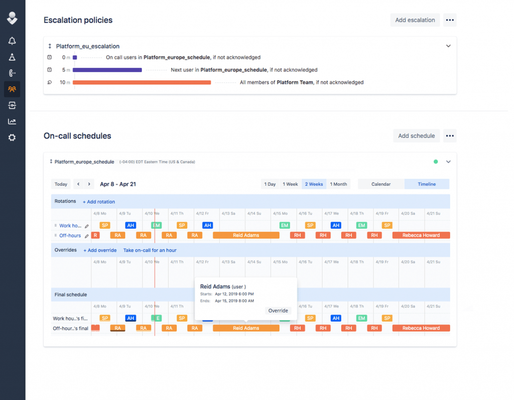 Workflows und Bereitsschaftspläne