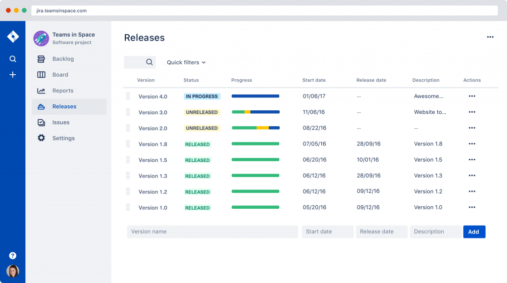 Atlassian Jira Software: Release Hub