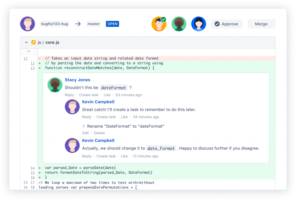 Inline-Kommentare in Atlassian Bitbucket