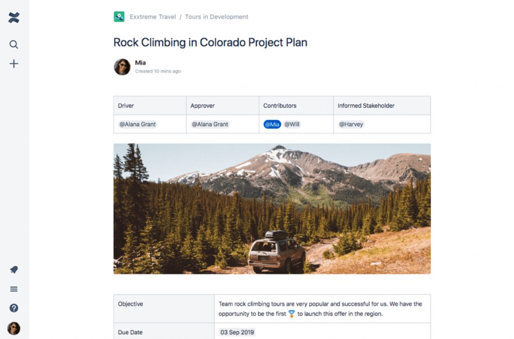 Confluence Enterprise Wiki - Einrichtung & Support 21 Confluence Template: Projektplan