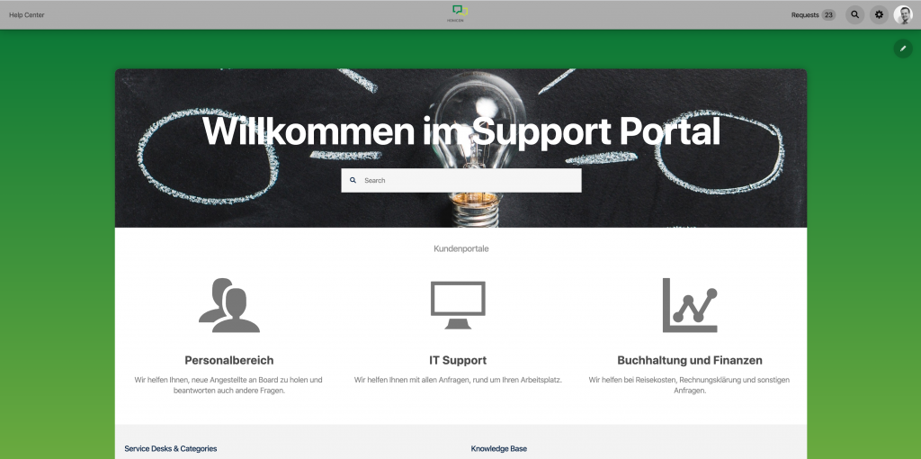 Jira Service Desk Kundenportal