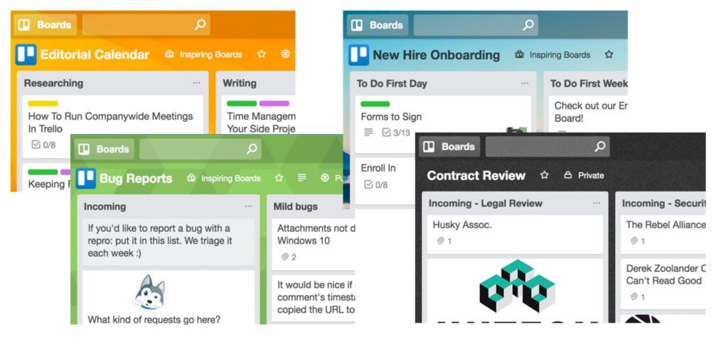 Atlassian Trello - Structure your ideas with boards 15 Trello Boards Beispiele