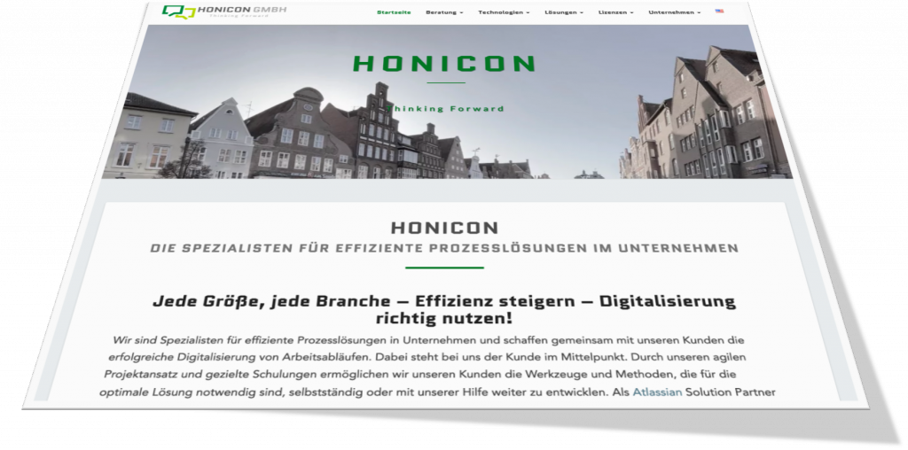 Honicon Webseite