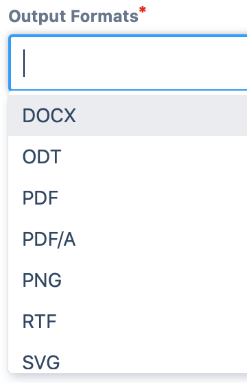 Output Formats