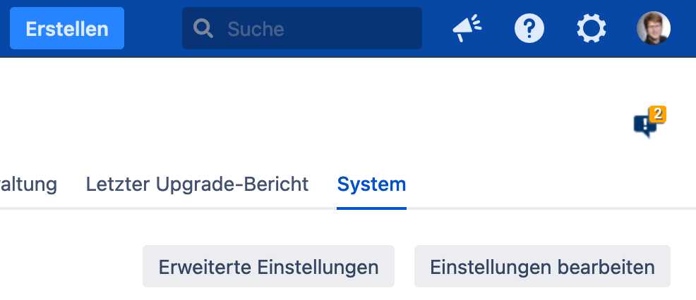 Jira Erweiterte Einstellungen