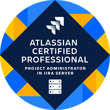 Atlassian Certified Atlassian CerftifiedJira Project Administrator for DataCenter and Server