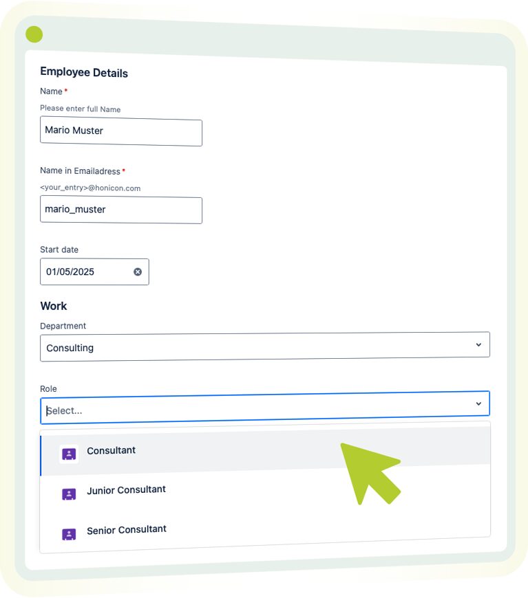 Vom Menschen zum User - Mit Jira Service Desk und Entra besseres Onboarding 19 Beispielbild Screenshot Employee Details