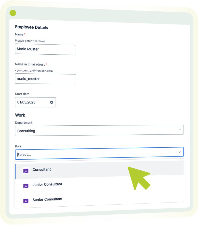 Vom Menschen zum User - Mit Jira Service Desk und Entra besseres Onboarding 13 Beispielbild Screenshot Employee Details