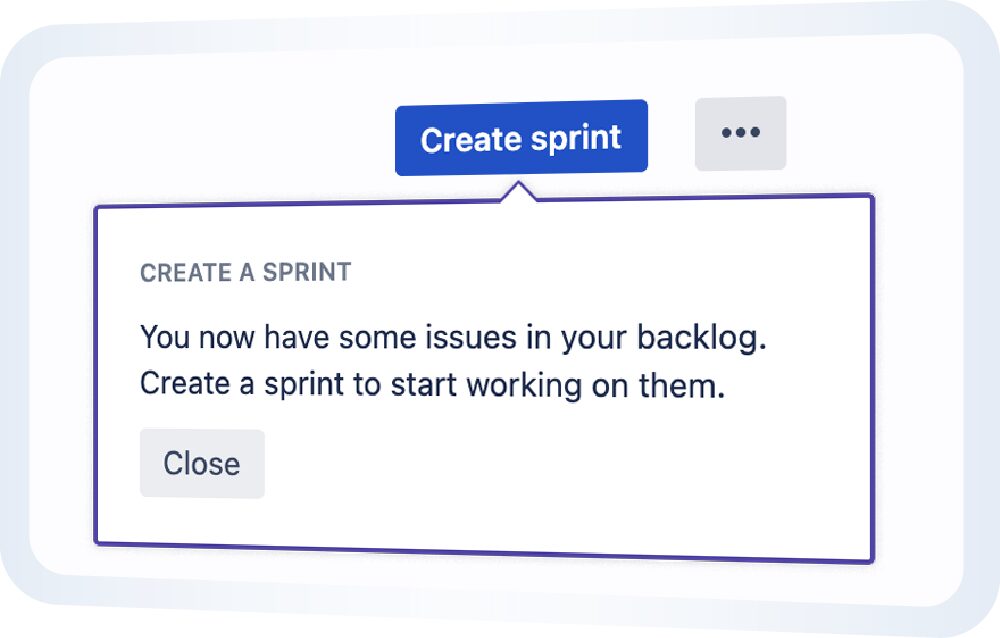 Beispielhafter Screenshot einer Sprint-Erstellung