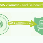 Schaubild NIS 2 Gesetzesentwurf. Vom BSI führt ein Pfeil mit der Aufschrift 