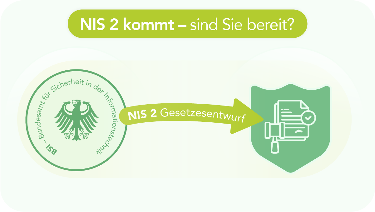 NIS2 kommt – sind Sie bereit? 11 Schaubild NIS 2 Gesetzesentwurf. Vom BSI führt ein Pfeil mit der Aufschrift