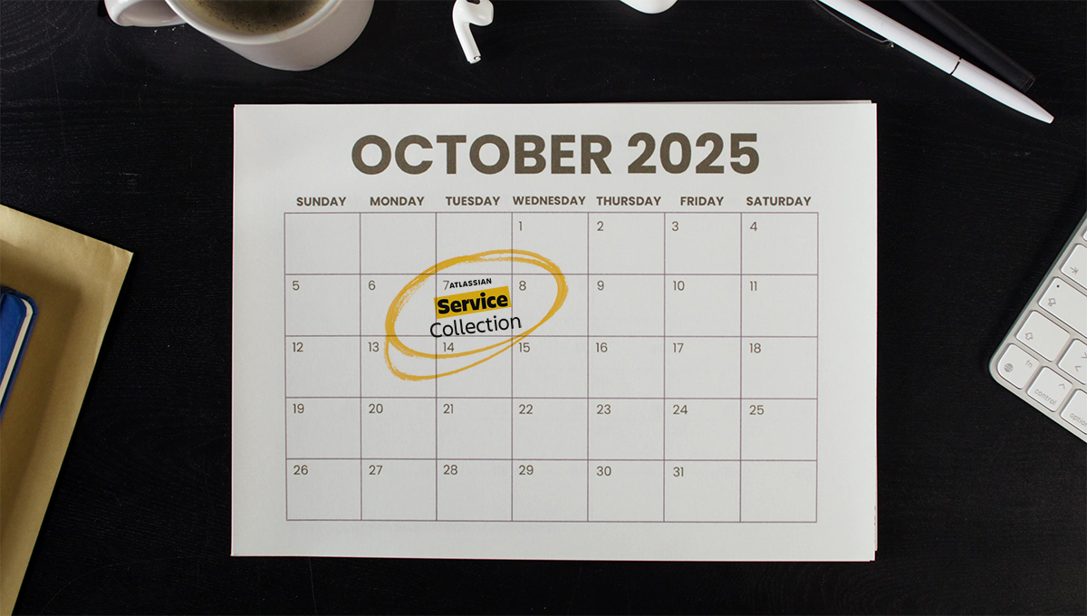 Atlassian Service Collection am 7. Oktober 2025 im Kalender eingekreist